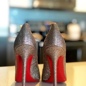 Christian louboutin glitter multicolored pumps
